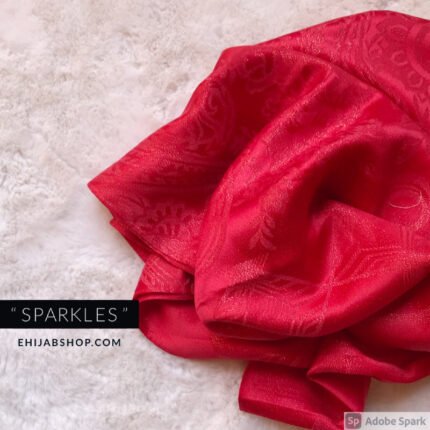 Red - Self Sparkle Silk